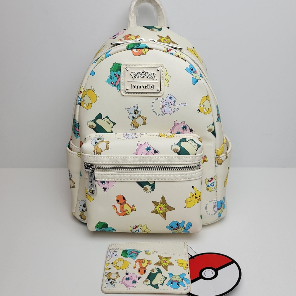 Loungefly Pokémon Gen 1 Mini Backpack, Cardholder